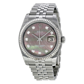 Oyster Perpetual 36 mm Dark Mother of Pearl Dial Stainless Steel Jubilee Bracelet Automatic Watch 116234BKMDJ