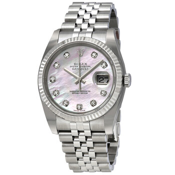 Oyster Perpetual 36 mm Mother of Pearl Dial Stainless Steel Jubilee Bracelet Automatic Watch 116234MDJ