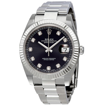 Oyster Perpetual Datejust Black Diamond Dial Watch 126334BKDO