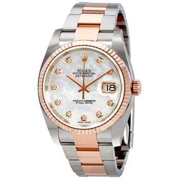 Oyster Perpetual Datejust Mother of Pearl Diamond Watch 116231MDO