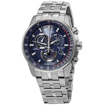 PCAT Perpetual Alarm World Time Chronograph Blue Dial Watch CB588054L