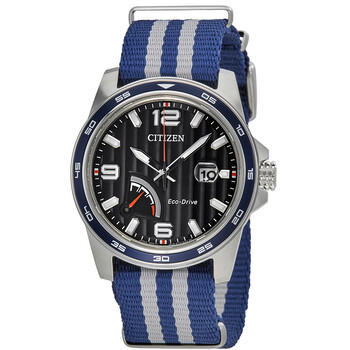 PRT EcoDrive Power Reserve Black Dial Watch AW703804L