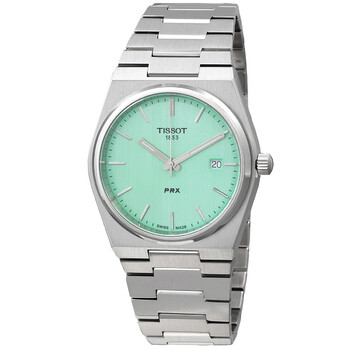 PRX Quartz Light Green Dial Watch T137.410.11.091.01