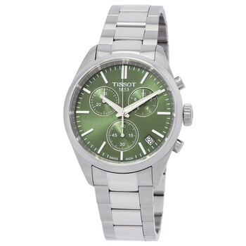PR 100 Chronograph Quartz Green Dial Watch T150.417.11.091.00