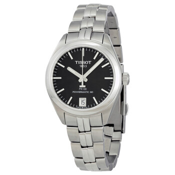 PR 100 Powermatic Black Dial Watch T1012071105100