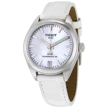 PR 100 Powermatic White Mother of Pearl Watch T101.207.16.111.00