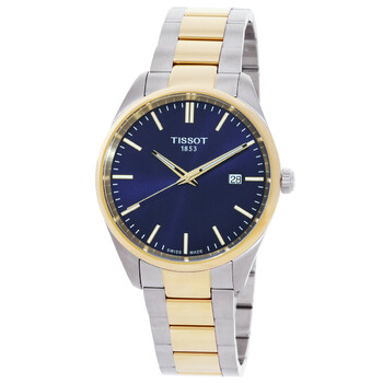 PR 100 Quartz Blue Dial TwoTone Watch T1504102204100