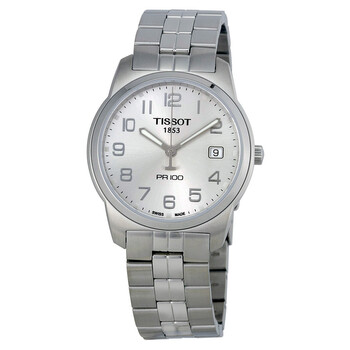 PR 100 Silver Dial Bracelet Watch T0494101103201