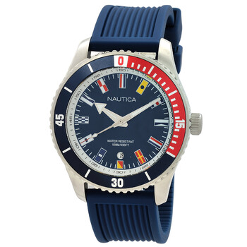 Pacific Beach Quartz Blue Dial Watch NAPPBS020
