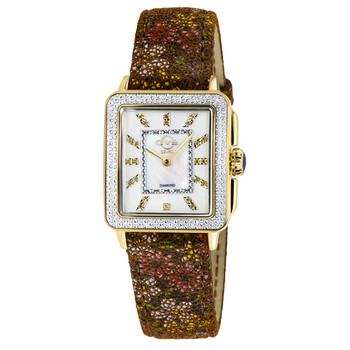 Padova Gemstone Floral Quartz Diamond Watch 12339F