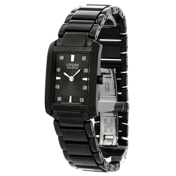 Palidoro Diamond Black Dial Black IP Stainless Steel Watch EX107751E