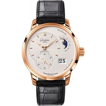 PanoMaticLunar Automatic Silver Dial Watch