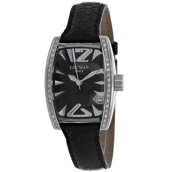 Panorama Quartz Black Dial Watch 151BKD