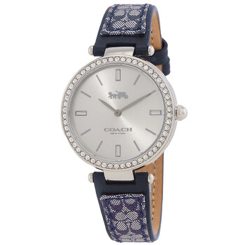 Park Quartz Crystal Silver Dial Watch