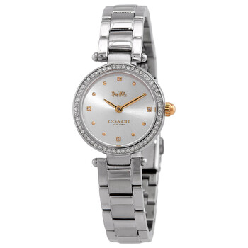 Park Quartz Crystal Silver White Watch