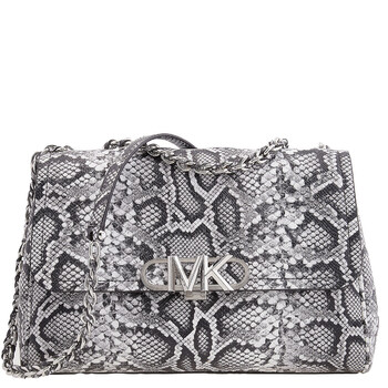 Parker Snake Embossed Leather Shoulder Bag