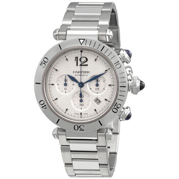 Pasha De Cartier Chronograph Automatic Silver Dial Watch WSPA0018