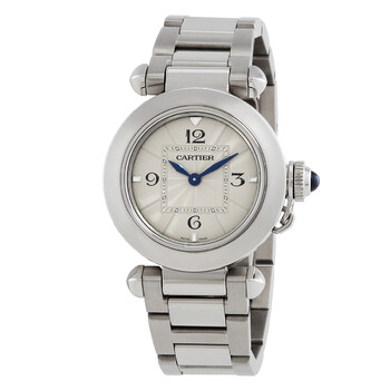 Pasha De Cartier Quartz Silver Dial Watch WSPA0021