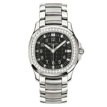Patek Philppe Aquanaut Luce Diamond Black Dial Stainless Steel Watch 50871A001