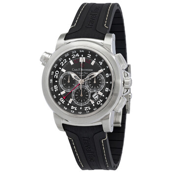 Patravi Traveltec Chronograph Automatic Chronometer Black Dial Watch 00.10620.08.33.02