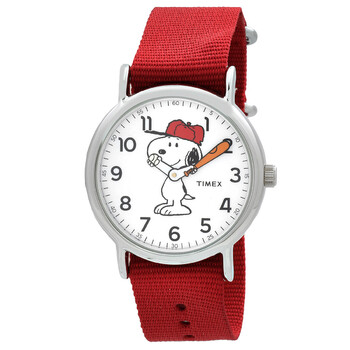 Peanuts Snoopy Quartz White Dial Watch TW2R41400