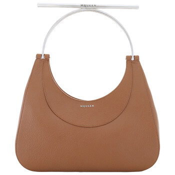 Pecan  Silver TBar Bag