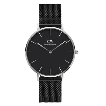 Petite Ashfield Quartz Black Dial Watch DW00100308