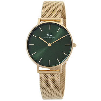 Petite Quartz Green Dial Watch DW00100480