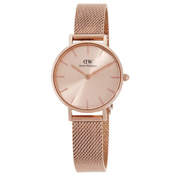 Petite Unitone Quartz Rose Gold Dial Watch DW00100470