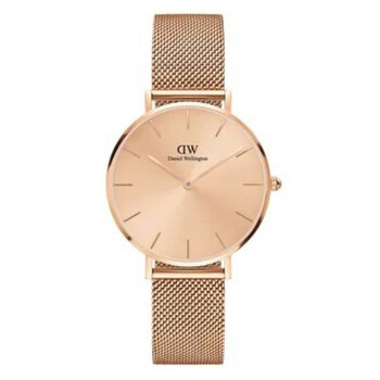 Petite Unitone Quartz Rose Gold Dial Watch DW00100471
