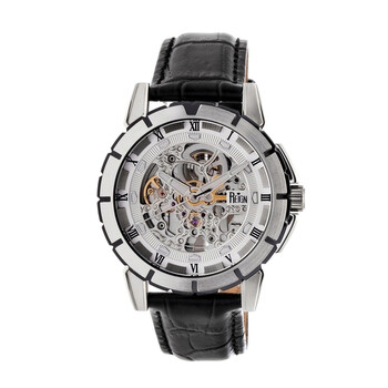 Philippe Automatic Silver Skeleton Dial Watch RN4603
