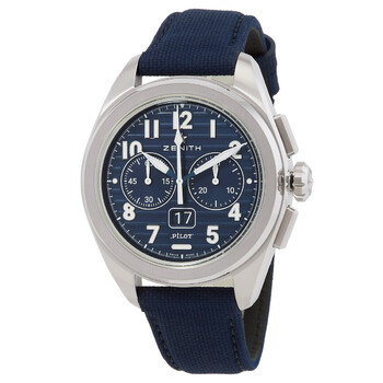 Pilot Big Date Flyback Automatic Blue Dial Watch 03.4000.365251.I003