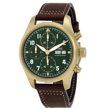Pilot Spitfire Chronograph Automatic Green Dial Watch IW387902