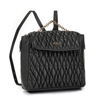 Pin Cometa S Leather Backpack In Asphalte