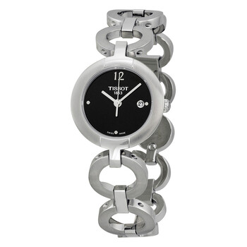 Pinky Black Dial Stainless Steel Watch T0842101105700