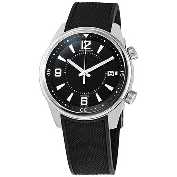 Polaris Date Automatic Black Dial Rubber Watch Q9068670