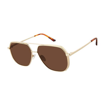 Polarized Brown Pilot Sunglasses FUEGOS 0J5GSP