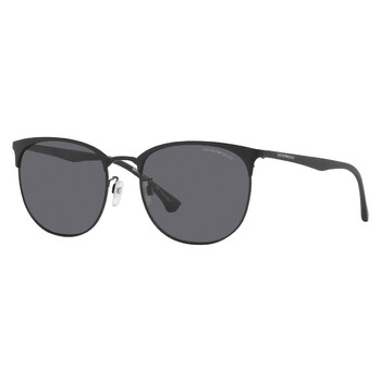 Polarized Grey Oval Sunglasses EA2122D 300181