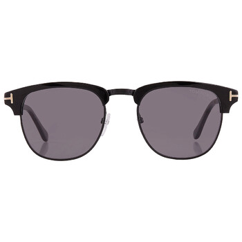 Polarized Smoke Square Sunglasses FT0248 01D