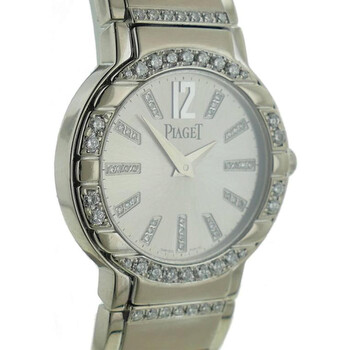 Polo Silver Dial 18K White Gold Diamond Watch G0A36233