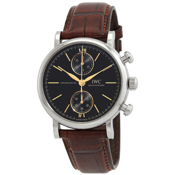Portofino Chronograph 39 Automatic Black Dial Watch IW391404