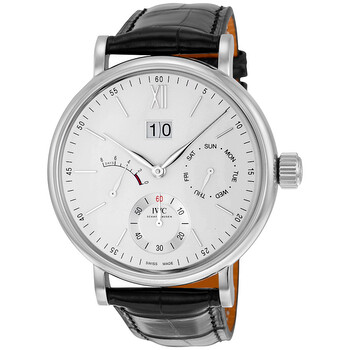 Portofino Day Date 8 Day Silverplated Dial Watch IW516201