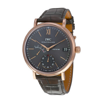 Portofino Hand Wind Grey Dial 18 kt Rose Gold Watch