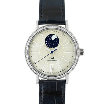 Portofino Mother of Pearl Moonphase Diamond Automatic Watch