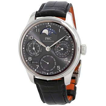 Portugeiser Perpetual Calendar Slate Grey Dial 18K White Gold Automatic Watch IW503301