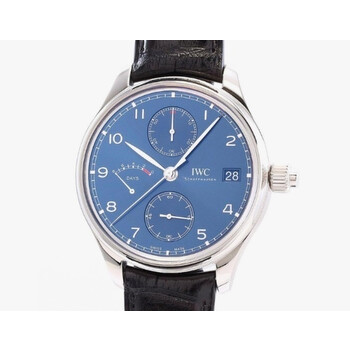 Portugieser Monopusher Laureus Sport For Good Chronograph Hand Wind Blue Dial Watch IW515301