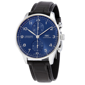 Portuguese Chronograph Automatic Blue Dial Watch IW371606
