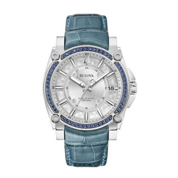 Precisionist Quartz Crystal Silver Dial Watch 96J126