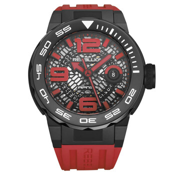 Predator Apnea Automatic Black Dial Watch RB.PAP.3H.TB.RD