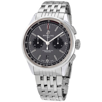Premier B01 Chronograph Automatic Grey Dial Watch AB0118221B1A1